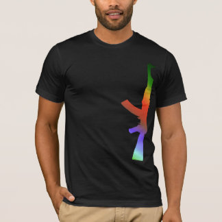 カラシニコフ自動小銃の虹 Tシャツ