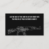 カラシニコフ自動小銃のfflの名刺 名刺 (裏面)