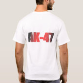 カラシニコフ自動小銃のTシャツ Tシャツ (裏面)