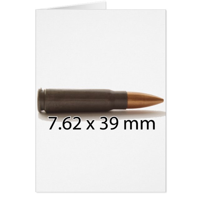 カラシニコフ自動小銃円形7.62 x 39mmの弾薬 (正面)