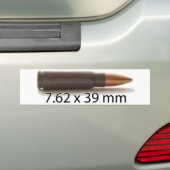 カラシニコフ自動小銃円形7.62 x 39mmの弾薬 バンパーステッカー (車上)