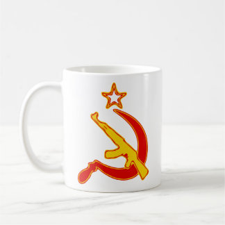 カラシニコフ自動小銃及び鎌の*with Star* コーヒーマグカップ