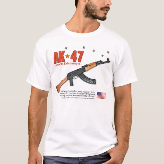 カラシニコフ自動小銃Avtomat Kalashnikova Tシャツ (正面)