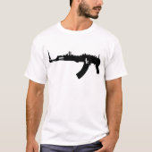 カラシニコフ自動小銃NYのスカイライン Tシャツ (正面)