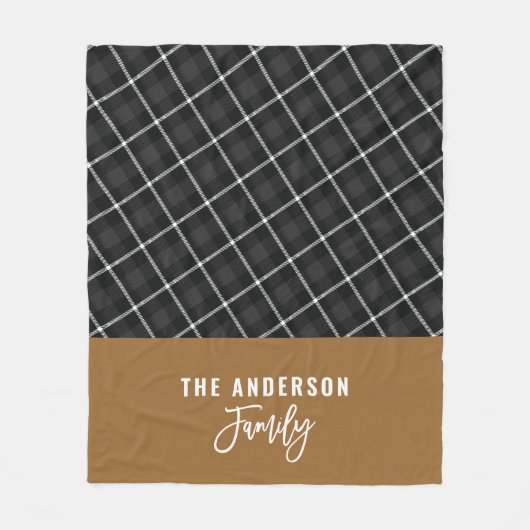 カラシモダンの土ミニマル秋冬 フリースブランケット (正面)