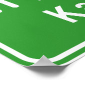 カラシン前方⚠タイ高速道路交通標識⚠ ポスター (角)