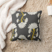 カラシ白い花 クッション (ブランケット)