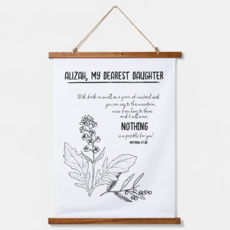 カラシ種子 吊り下げ型タペストリー