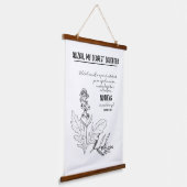 カラシ種子 吊り下げ型タペストリー (傾斜あり)