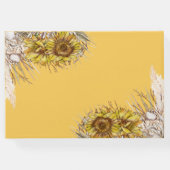 カラシ素朴のヒマワリ ゲストブック (裏面)