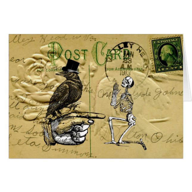 カラスおよび骨組 (正面横)