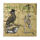 カラスおよび骨組 タイル (正面)