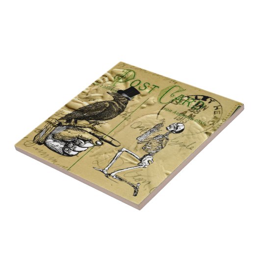 カラスおよび骨組 タイル (側面)