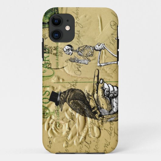 カラスおよび骨組 Case-Mate iPhoneケース (裏面)