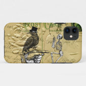 カラスおよび骨組 Case-Mate iPhoneケース (裏面(横))