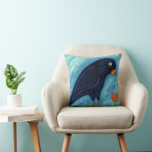 カラスおよび鶏の枕 クッション (椅子)