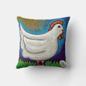 カラスおよび鶏の枕 クッション (裏面)