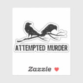 カラスがクロウおもしろいミーム鳥1WH1 シール (シート)