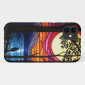 カラスがブランチに止まった Case-Mate iPhoneケース (裏面(横))