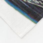 カラスがランタンに乗る フリースブランケット (角)