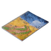 カラスが付いているフィンセント・ファン・ゴッホ|のWheatfield、1890年 ノートブック (左側)