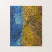 カラスが付いているWheatfield ジグソーパズル (縦)