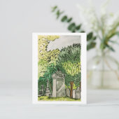 カラスが墓地にいる ポストカード (スタンド正面)