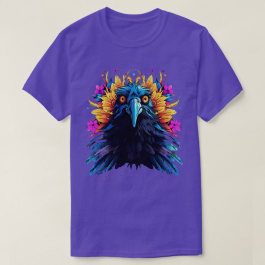 カラスが笑う Tシャツ (デザイン正面)