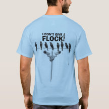 カラスが群れる - おもしろい群れのカメラTシャツ