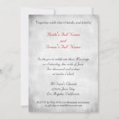 カラスが飛び交うゴシックウェディングの招待状 招待状 (裏面)