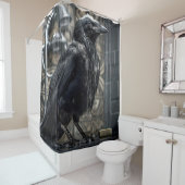 カラスでシャワー シャワーカーテン (インサイチュ)