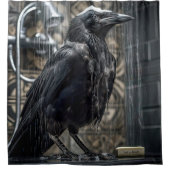カラスでシャワー シャワーカーテン (正面)