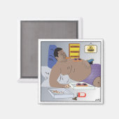 カラスで太ったキッチンマグネット マグネット (正面/裏面)