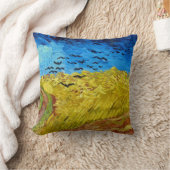 カラスとウィートフィールド、ヴァン・ゴッホ クッション (ブランケット)