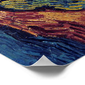 カラスとウィートフィールド、ヴァン・ゴッホ ポスター (角)