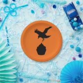 カラスとカップケーキ ペーパープレート (パーティー)