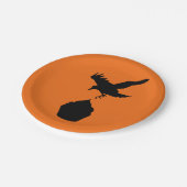 カラスとカップケーキ ペーパープレート (アングル)