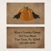 カラスとカボチャ初期のつるラベル (正面&裏面)