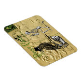 カラスとスケルトン マグネット (右側)