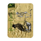 カラスとスケルトン マグネット (縦)