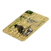 カラスとスケルトン マグネット (左側)