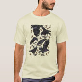 カラスとデイジー Tシャツ (正面)