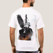 カラスとドクロ Tシャツ (裏面)