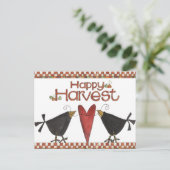 カラスとハート ポストカード (スタンド正面)