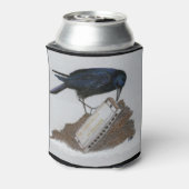カラスとハーモニカ 缶クーラー (缶裏面)