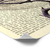 カラスとムーン、クロウアート、カラス、ゴシック、ナイト ポスター (角)