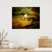 カラスと不吉な空 ポスター (キッチン)