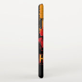 カラスと不気味なハロウィーンのカボチャの頭 iPhoneケース (右側)