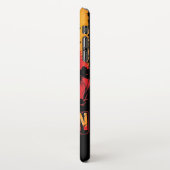 カラスと不気味なハロウィーンのカボチャの頭 iPhoneケース (左側)