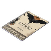 カラスと不気味スカルで雰囲気を味わう ノートブック (左側)